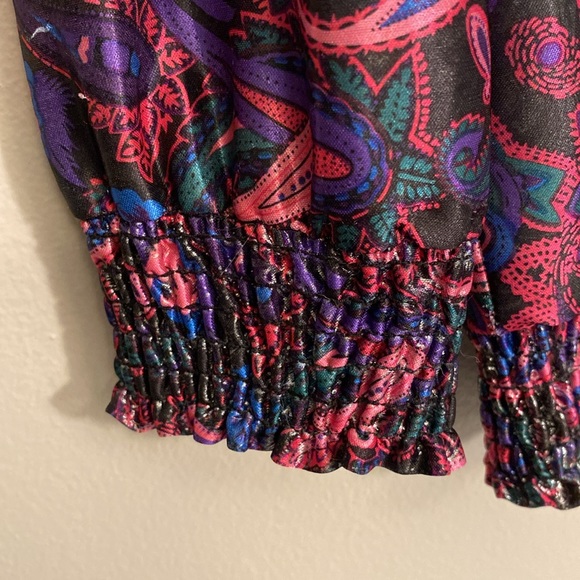 Vintage paisley-100%polyester-Size S-Shoulder pads. - Picture 4 of 6